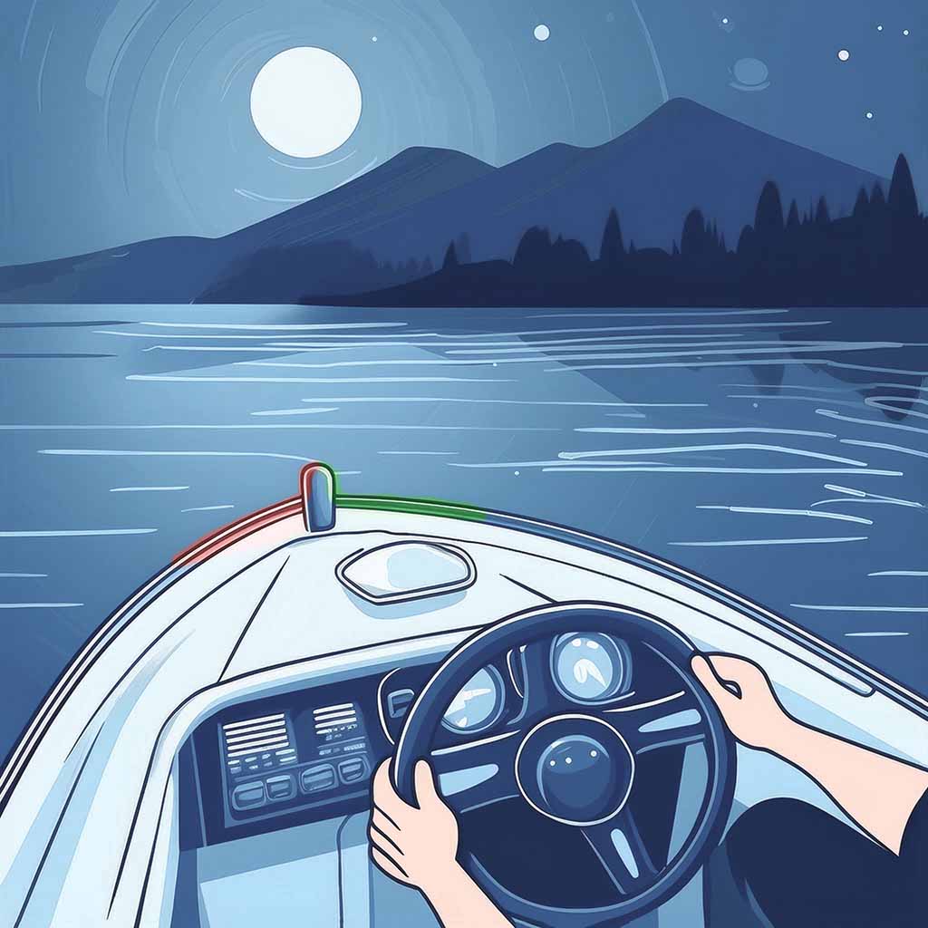 Advanced Night Driving can be a part of the Customised Boat Driving Lessons