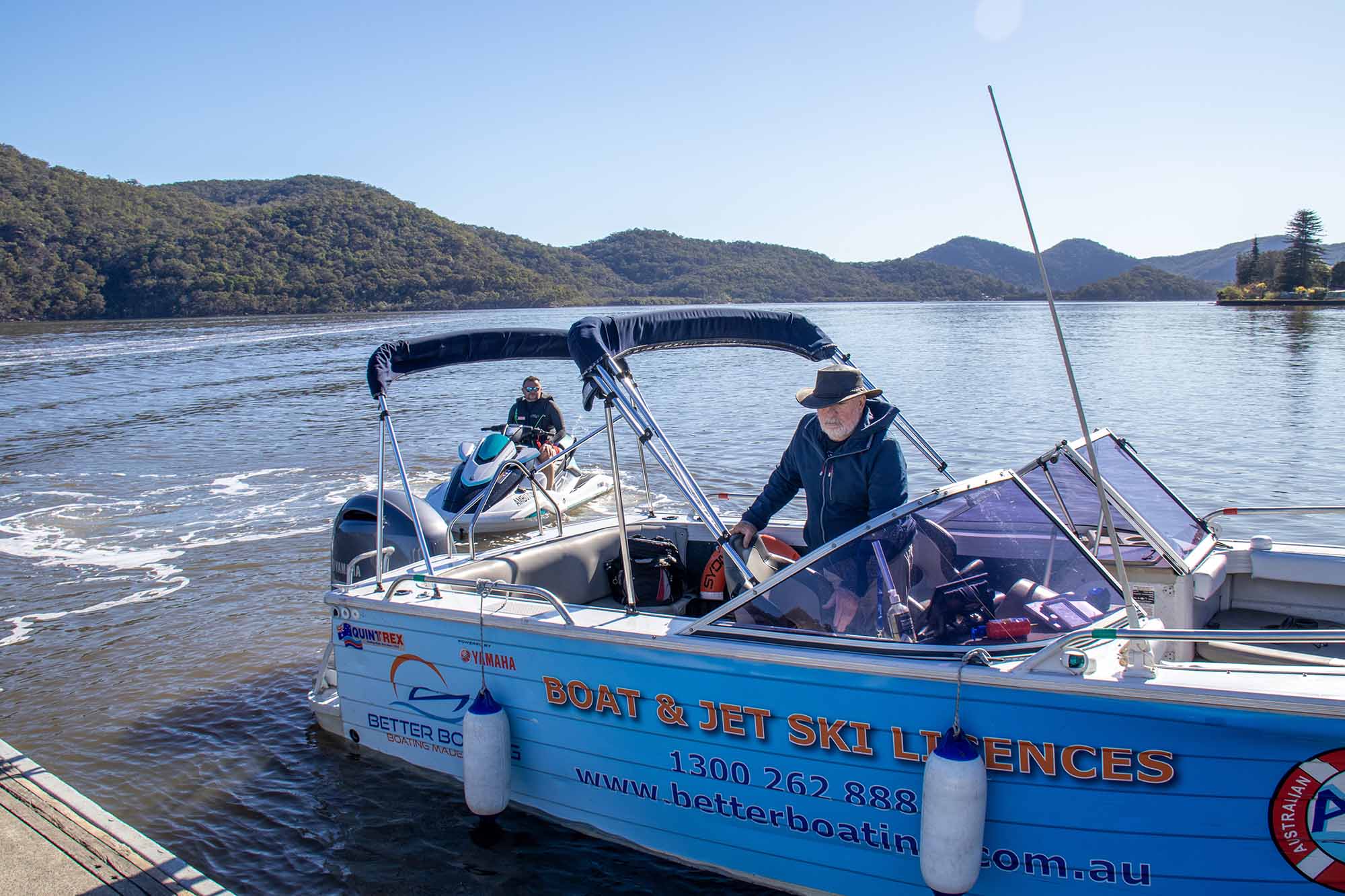 An ABC Sydney Boat on the Hawkesbury River by Brooklyn